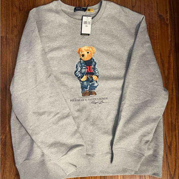 Polo Bear Ralph Lauren Fleece Sweatshirt - Picture 3 of 5